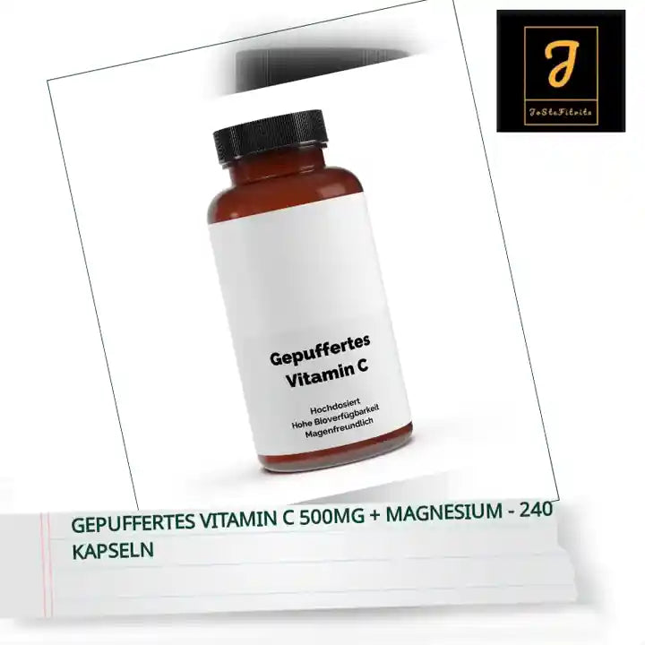 Gepuffertes Vitamin C 500mg + Magnesium - 240 Kapseln by@Outfy
