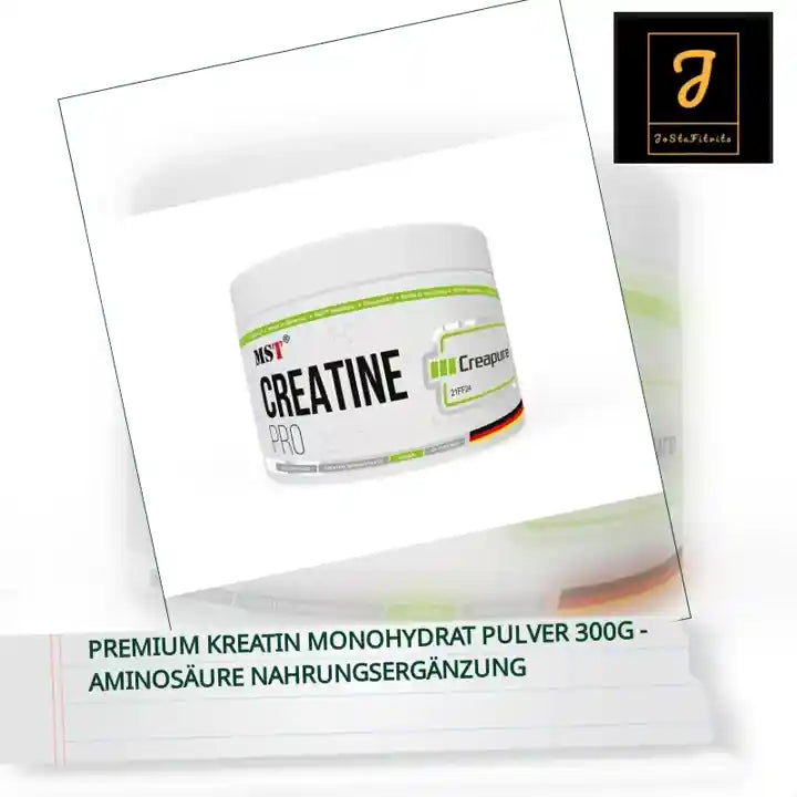 Premium Kreatin Monohydrat Pulver 300g - Aminos&auml;ure Nahrungserg&auml;nzung by@Outfy