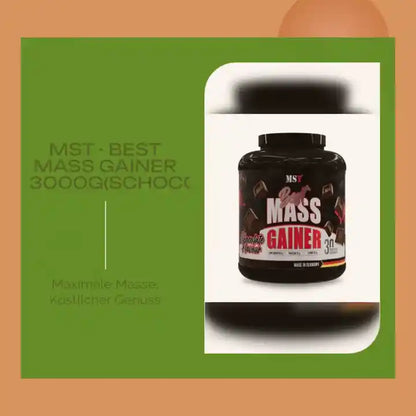 MST - Best Mass Gainer 3000g(Schocolate/Erdbeere/Banane/Vanille) by@Outfy