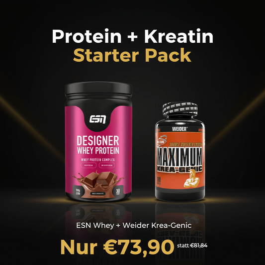 Protein + Kreatin Starter Pack – ESN Whey + Weider Krea - Genic | Bundle - jostefitvita.de