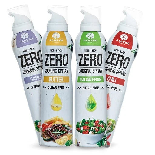 Rabeko Zero Cooking Spray 200ml - Kalorienarmes Kochspray in 2 Geschmacksrichtungen
