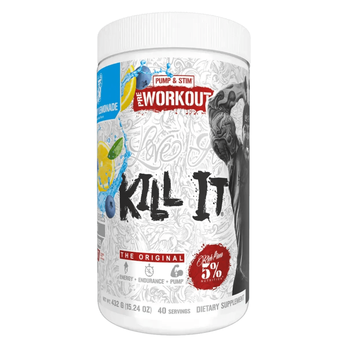 Rich Piana 5% Nutrition Kill It Pre - Workout 400g – 4 Geschmacksrichtungen - jostefitvita.de