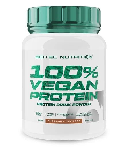 Scitec 100% Vegan Protein Pulver 1000g - Pflanzliches Proteinpulver 3 Geschmäcker - jostefitvita.de