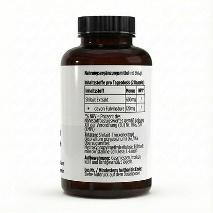 Shilajit (20% Fulvinsäure) - 90 vegane Kapseln - jostefitvita.de