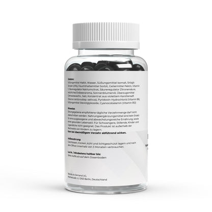 Shilajit Gummies mit Vitamin C, B6, B12 - 60 vegane Gummibärchen - jostefitvita.de
