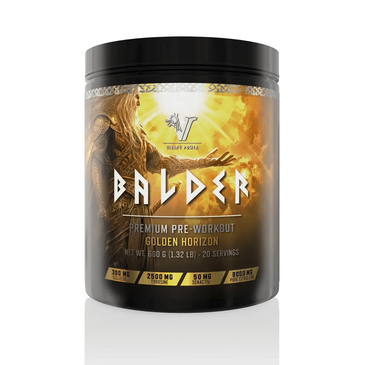 Viking Power Balder Pre-Workout Booster 500g - 2 Sorten- mit Koffein, Citrullin & Creatin - jostefitvita.de