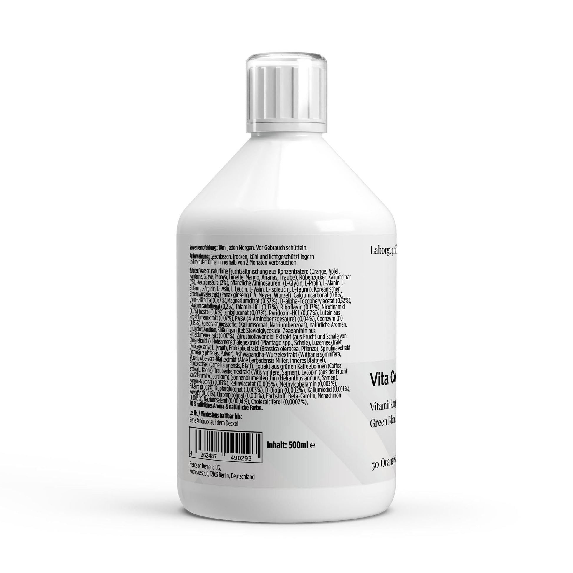 Vita Complete PLUS+ Multivitamin Shots - Fresh Orange - 500ml (50 Portionen) - jostefitvita.de