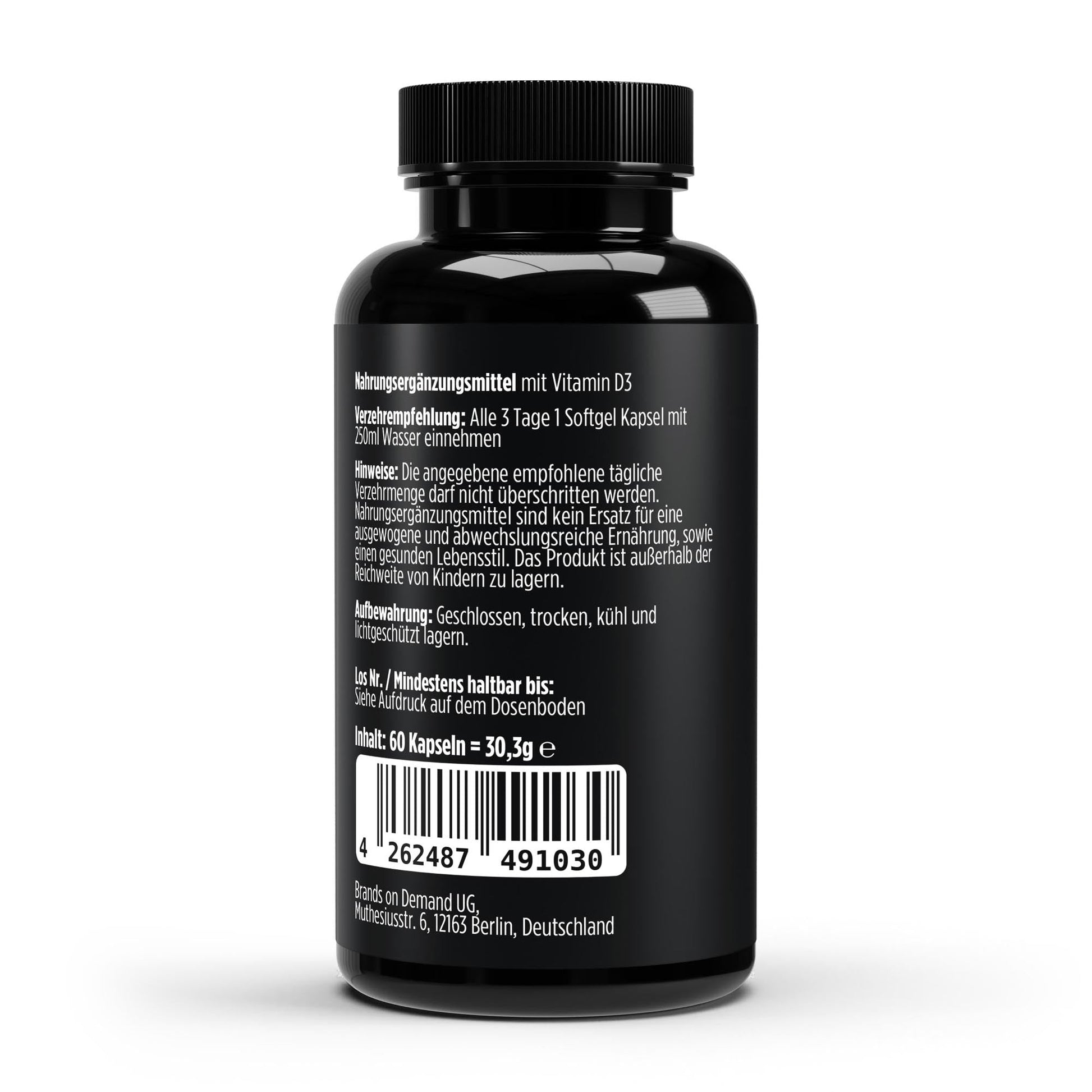 Vitamin D3 3.000 I.E 60 Softgels - Vegan & Hochdosiert | 2 Monate Vorrat - jostefitvita.de