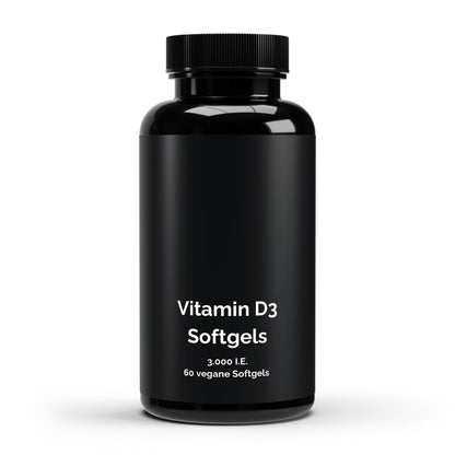 Vitamin D3 3.000 I.E 60 Softgels - Vegan & Hochdosiert | 2 Monate Vorrat - jostefitvita.de