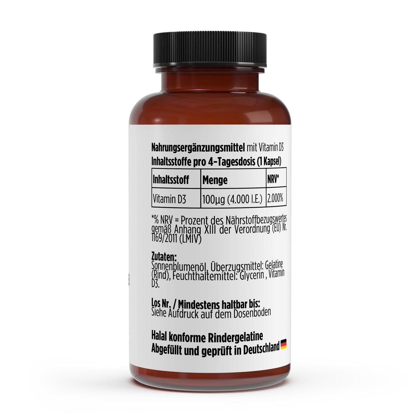 Vitamin D3 4.000 IE - 180 Softgels | Hochdosiert | 180 Tage Vorrat - jostefitvita.de