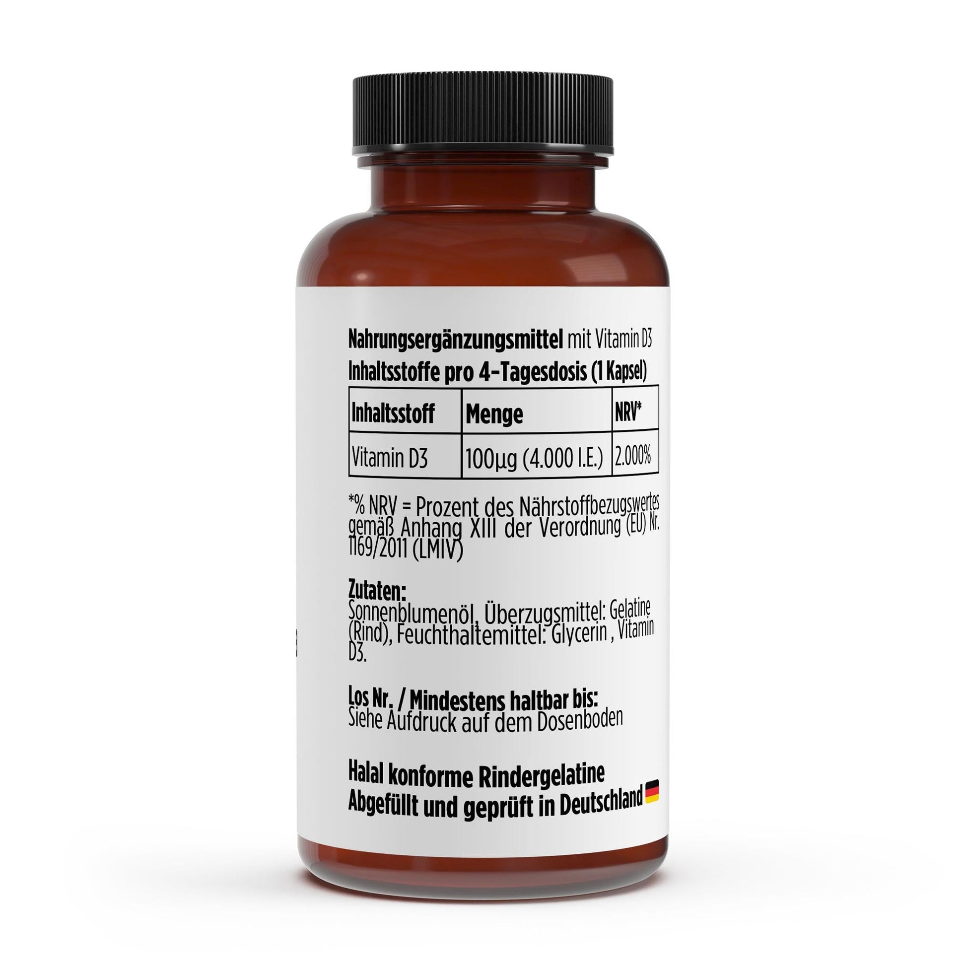 Vitamin D3 4.000 IE - 180 Softgels | Hochdosiert | 180 Tage Vorrat - jostefitvita.de