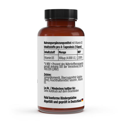 Vitamin D3 4.000 IE - 180 Softgels | Hochdosiert | 180 Tage Vorrat - jostefitvita.de
